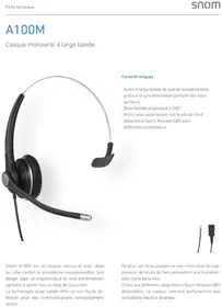 Notice Snom A100M Casque