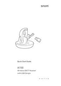 Notice Snom A150 Casque