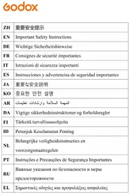 Notice GODOX MG1200BI Éclairage
