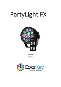Notice ColorKey PARTYLIGHT FX Machine à effet