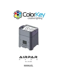 Notice ColorKey AIRPAR HEX 4 Machine à effet