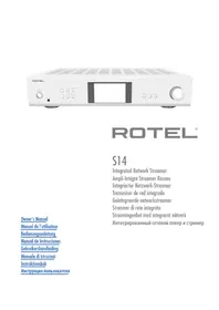Notice ROTEL S14 Hifi-systeem
