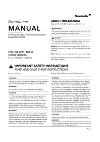 Notice THERMADOR RECHDDB Hotte aspirante