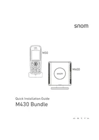 Notice Snom M430 Téléphone