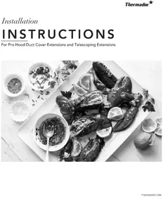 Notice THERMADOR DC4889W Hotte aspirante
