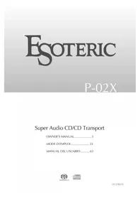 Notice Esoteric P02X Reproductor/grabador de cd