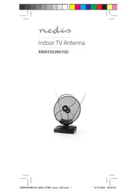 Notice NEDIS ANIR2503BK700 TV-antenni