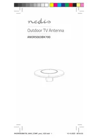 Notice NEDIS ANOR5003BK700 Κεραία TV