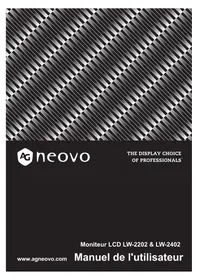 Notice AG Neovo LW2402 Moniteur