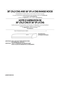 Notice KITCHENAID UXT4030AYW Hotte aspirante