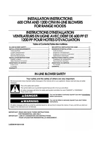 Notice KITCHENAID UXI0600DYS Ventilateur d'extraction