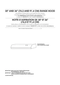 Notice KITCHENAID WVU17UC6FW Hotte aspirante