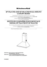 Notice KITCHENAID KWCS100WSS Hotte aspirante