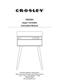 Notice Crosley JASPER CR6236A Platine_disque
