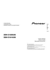 Notice PIONEER DEHS1010UB Grabadora de CD