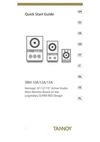Notice TANNOY SRM 10A Luidspreker