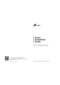 Notice TP-LINK RE815XE Wi-Fi-förstärkare