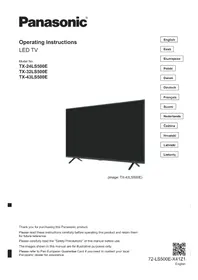 Notice PANASONIC TX43LS500E Televizors