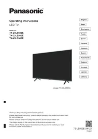 Notice PANASONIC TX32LS500E Televizors
