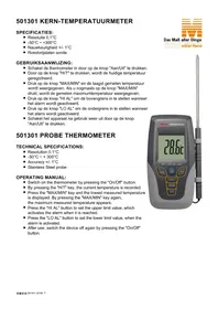 Notice Emga 501301 Thermomètre