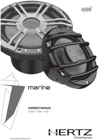 Notice Hertz MARINE HMX 8 SLDSW Haut-parleur