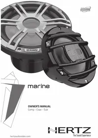 Notice Hertz MARINE HMX 8 SLDG Haut-parleur