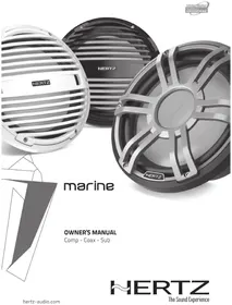 Notice Hertz MARINE HMS 12 S2LDSW Caisson de basses