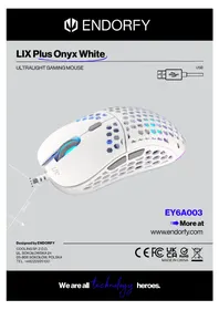 Notice ENDORFY LIX PLUS ONYX WHITE Souris