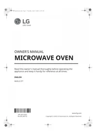 LG MVEL2137D - Micro-ondes