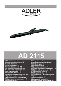 Notice ADLER AD 2115 Hajgöndörítő
