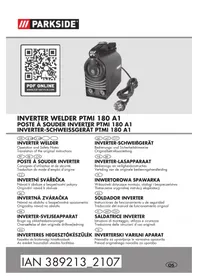 Notice PARKSIDE PTMI 180 A1 Poste à souder