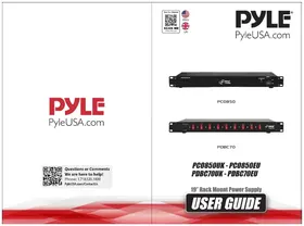 Notice Pyle PDBC70 Alimentation électrique rackable
