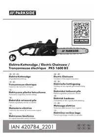 Notice PARKSIDE PKS 1600 B2 Scie électrique