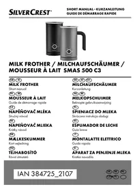 Notice SILVERCREST SMAS 500 C3 Pěnič mléka
