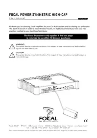 Notice FOCAL HIGHCAP Amplificateur audio