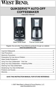 WestBend 56705 - Coffee machine