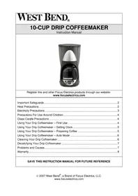 WestBend 56870 - Coffee machine