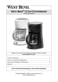 WestBend 56310 - Coffee machine