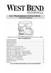 WestBend 55120 - Machine à café