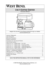 WestBend 55108 - Machine à café