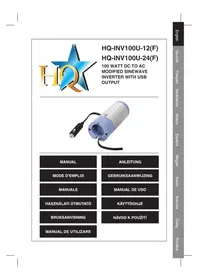 Notice HQ INV100U24 Onduleur électrique