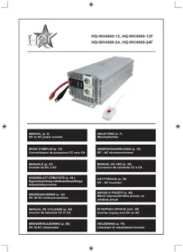 Notice HQ INV400012 Inverter elettrico