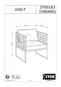 Notice JYSK 3700163 Mobilier de jardin