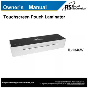 Notice Royal Sovereign IL1346W Machine à laminer