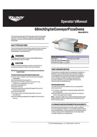 Notice Vollrath MGD18 Horno