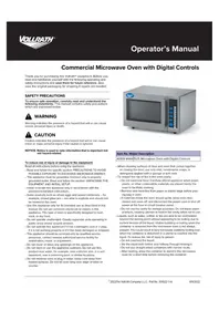 Notice Vollrath 40819 Microondas