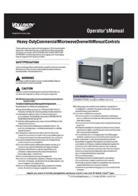 Notice Vollrath 40830 Microondas