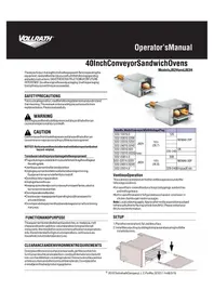 Notice Vollrath JB2H Horno