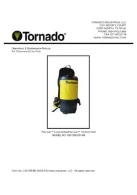 Notice TORNADO PACVAC 93012B Aspirateur