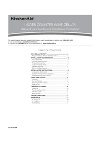 Notice KITCHENAID KUWL214KPA Nevera de bebidas